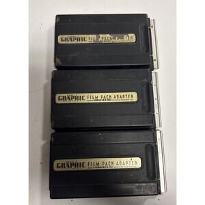 Graflex 3x2 Graphic Film Pack Adapter Model 2 Lot Of 3 Photography Vintage